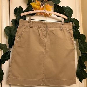 J. Crew Khaki Mini Skirt